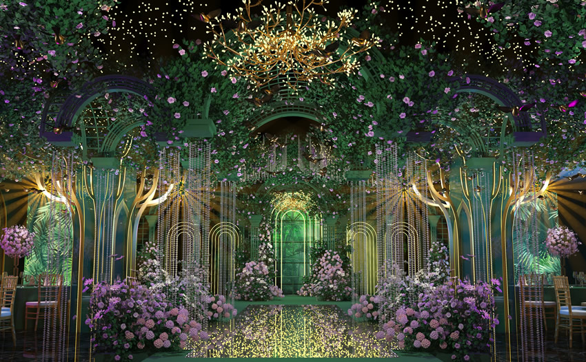 宣威奇妙森林婚礼堂效果展示